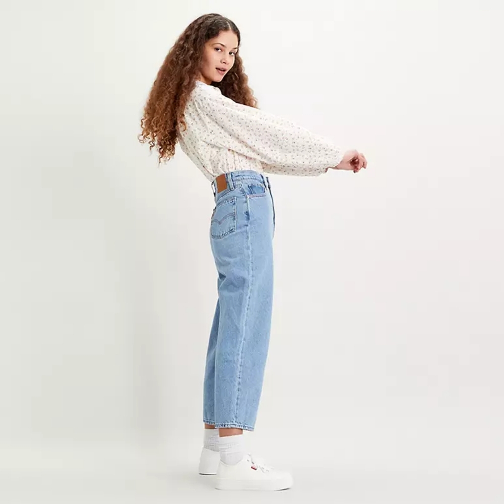 Levi's Premium Balloon Leg Cottonized Hemp "My End Game Light Wash" Size 26
